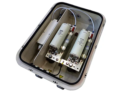 Open Fuse Box with Voltage detection and blown fuse indicators flex microswitches