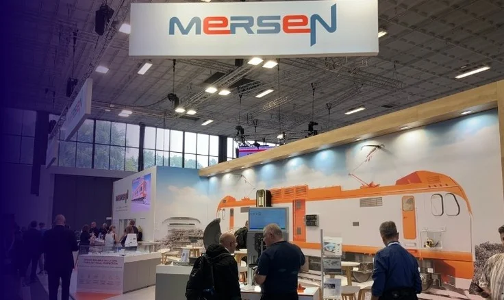 Mersen-Stand auf der Innotrans