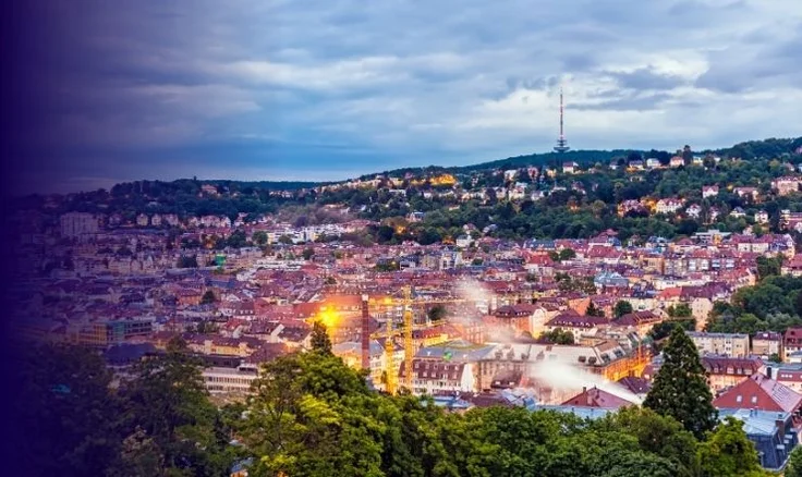 view of stuttgart in germany