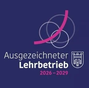 ausgezeichneter lehrbetrieb logo for mersen between 2026 and 2029