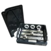 Black connection box for metro with cover
