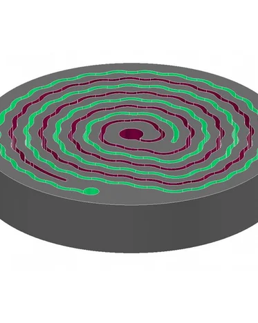 Ringutscheibe 3D Kanäle